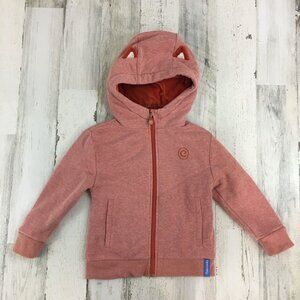 Cubcoats Flynn the Fox Hooded Full Zip Sweatshirt Jacket Plushie Fox Size 3T